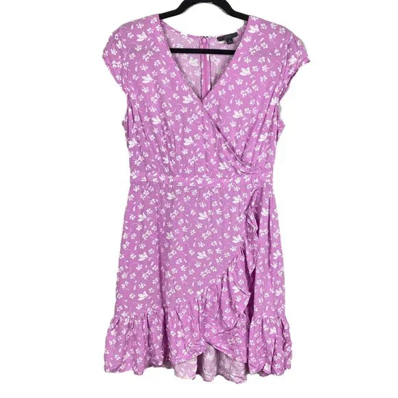 J crew ruffle front mini dress deals